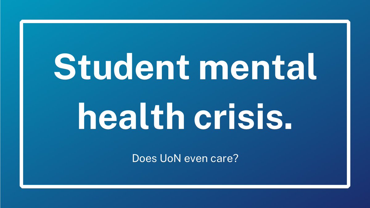 nottsassembly1's tweet photo. Student mental health crisis.
But does UoN even care?
We need an effective safety net policy that actually protects students.
@UniofNottingham 

#universityofnottingham #uniofnotts #uon #weareuon #nottingham #notts #student #pandemic #safetynetpolicy #safetynet #nottinghamuni https://t.co/I4amsXzSXn