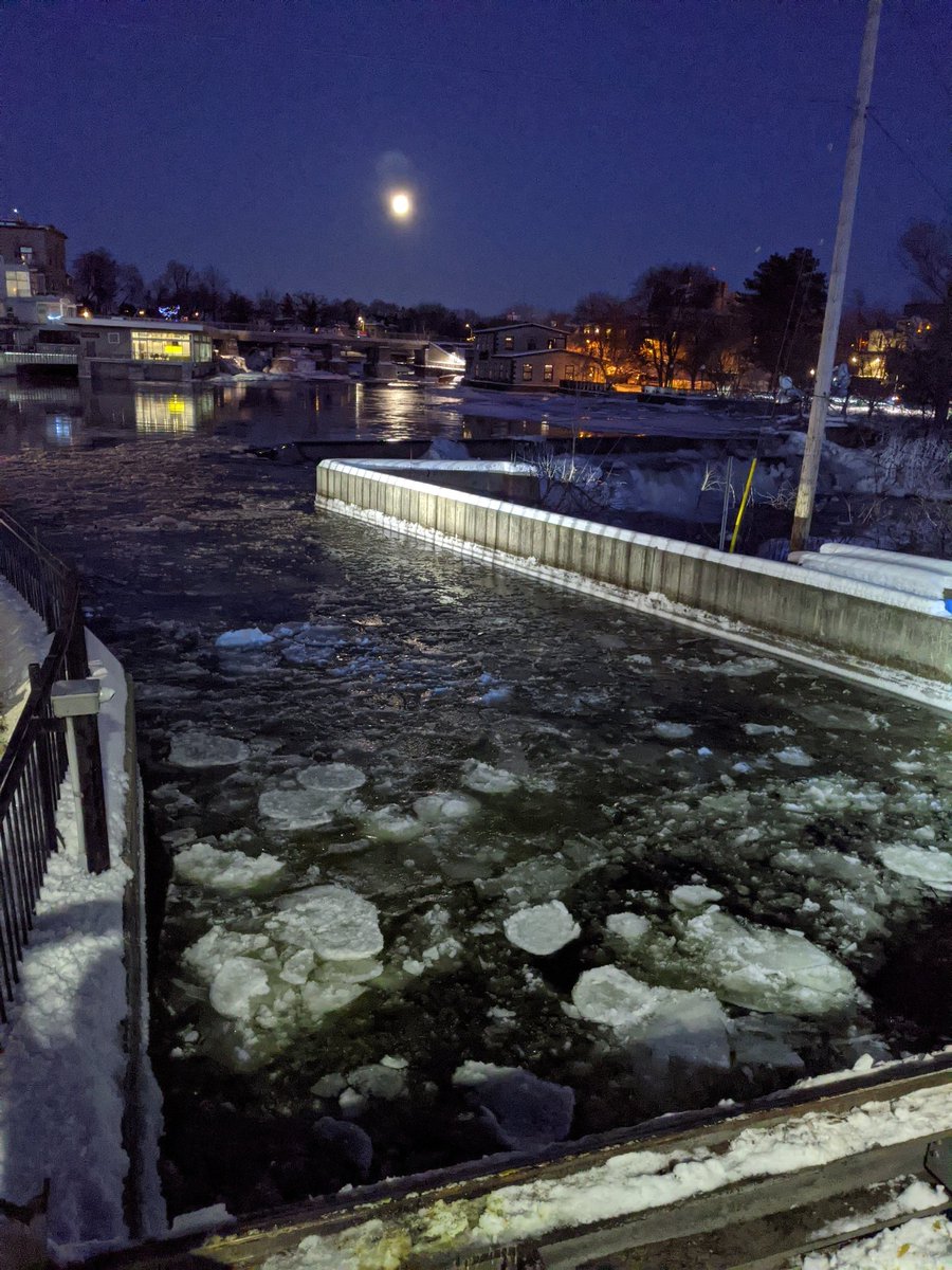 There have been several frigid nights over the past week. Our staff have been working hard to clear ice from our intake to keep our station online, producing clean, green, renewable energy.