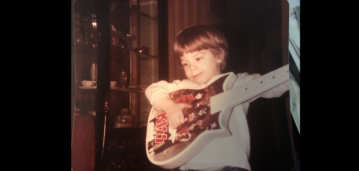 Me with my Kiss guitar 1979#KISSMemories