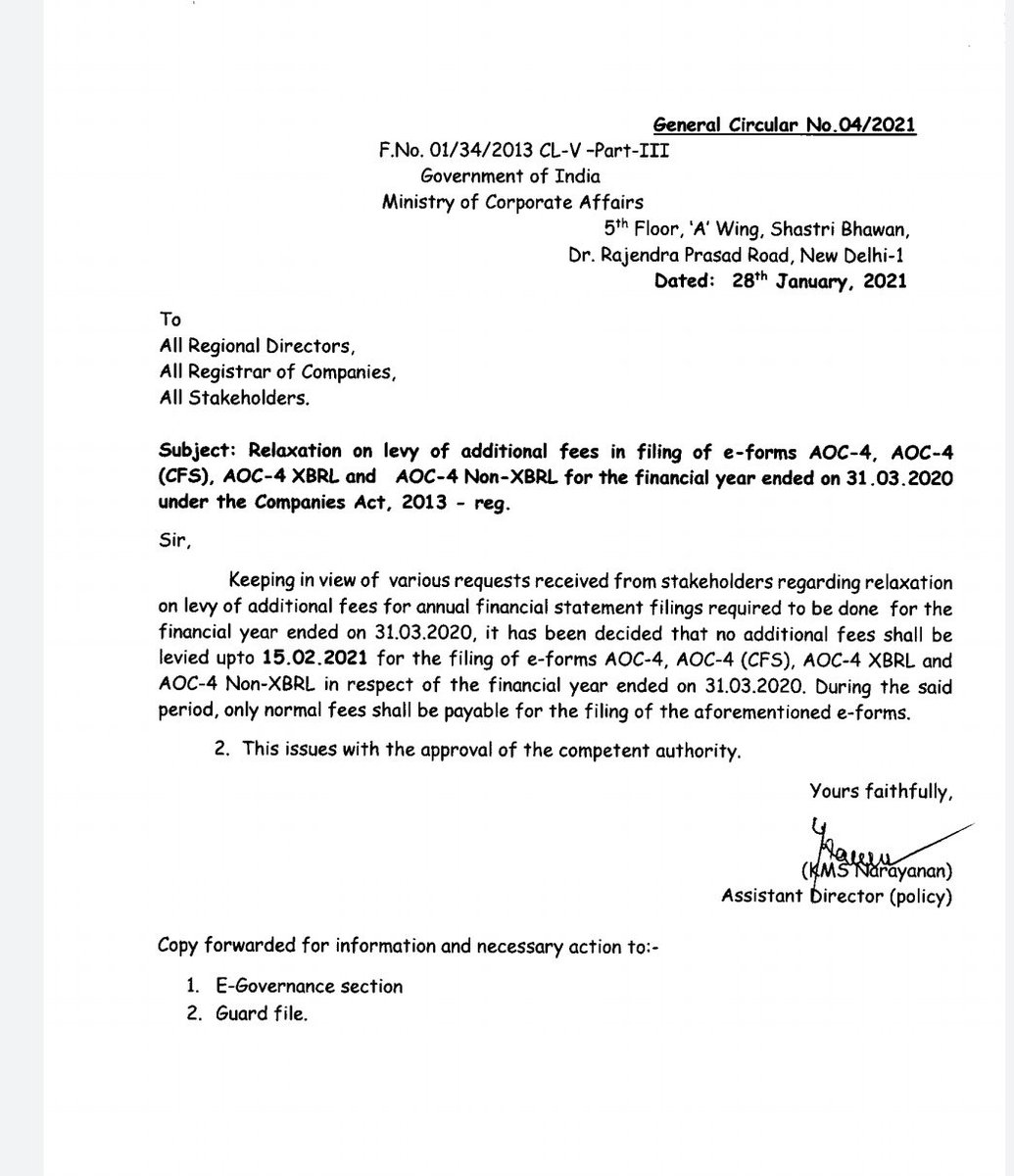 ravijain4all's tweet photo. @Anurag_Office @nsitharaman @narendramodi
#injustice
Is there any provision for refund of already paid additional fees?
You should immediately take off the tagline from all government portals that you honour the honest. You just honour the defaulters. #MCAReforms https://t.co/L2fXhX4byz