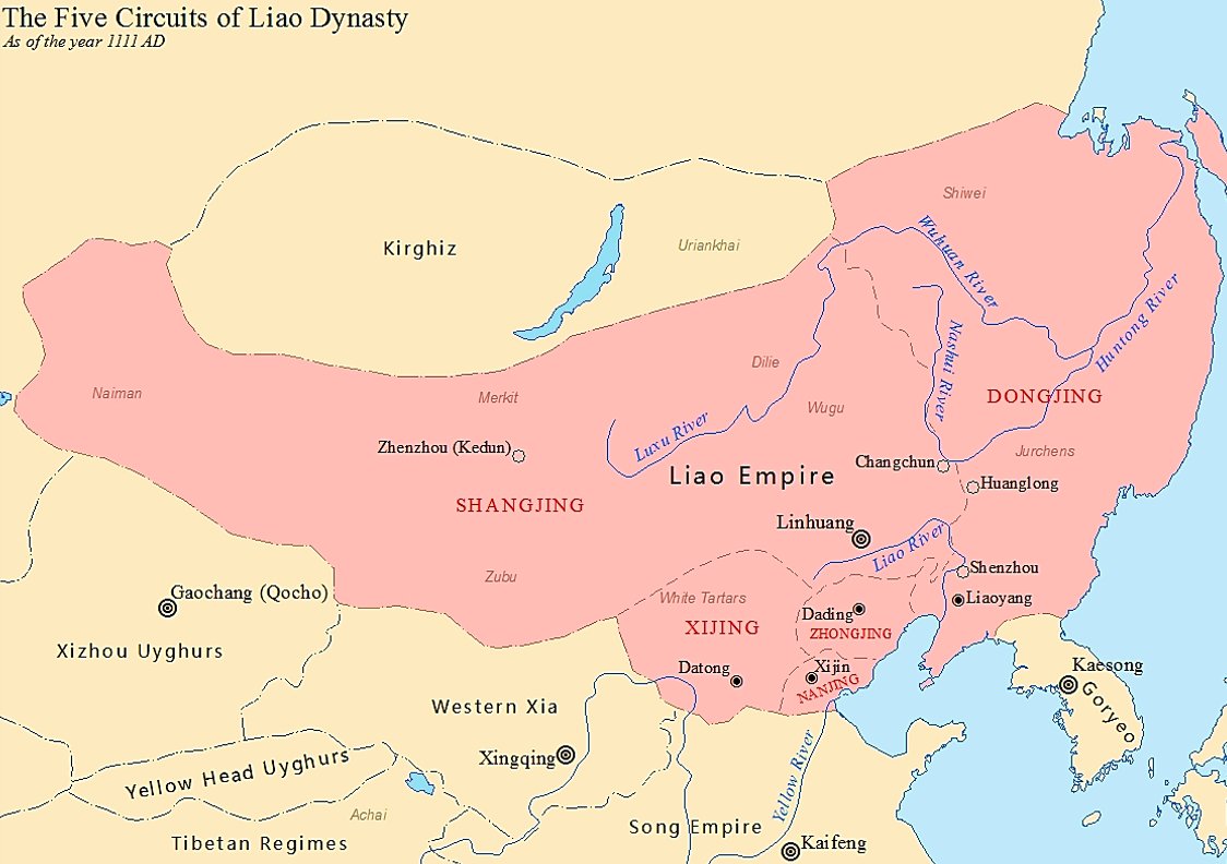 The empire during its heyday stretched from modern day Kazakhstan all the way to the Sakhalin Island, and ruled a big chunk of northern China.
