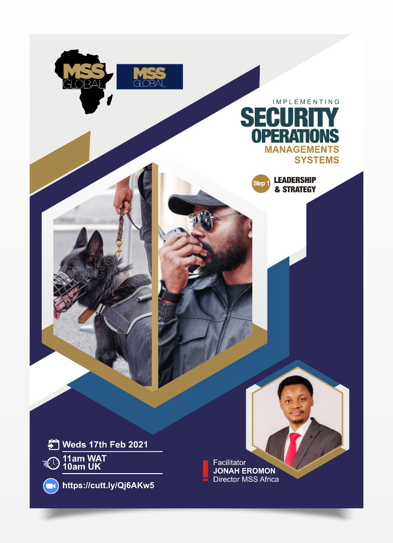 MSSGlobal's tweet image. Webinar 1 aims to demystify the role of leadership within an organisation and explain some common terminology and considerations you can apply in your business.
cutt.ly/Qj6AKw5
#ISO18788 #ICOCA #leadership