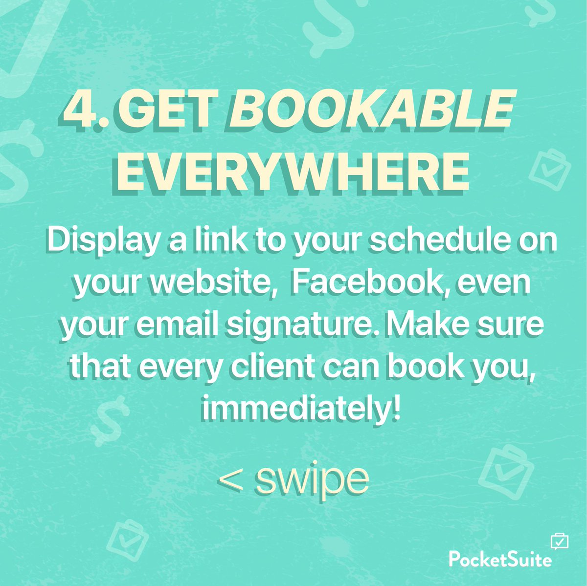PocketSuite's tweet photo. We deal with ALOT of #solopreneurs, here are 4 tips we've seen them use to level up their business. Read the full article on our #businessblog, link in bio! https://t.co/n6lSlE6OYz