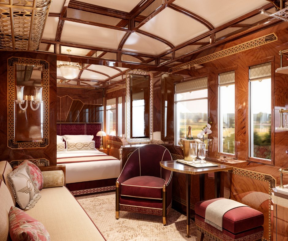 MulberryTravel's tweet photo. Have you explored the three new Grand Suites on board the Venice Simplon-Orient-Express?

New for 2021 &amp; named after some of Europe's most alluring cities, Vienna, Budapest and Prague are each unique &amp; grand in design.

Can you guess which is inspired by which European city? https://t.co/CNbLhN7NI2
