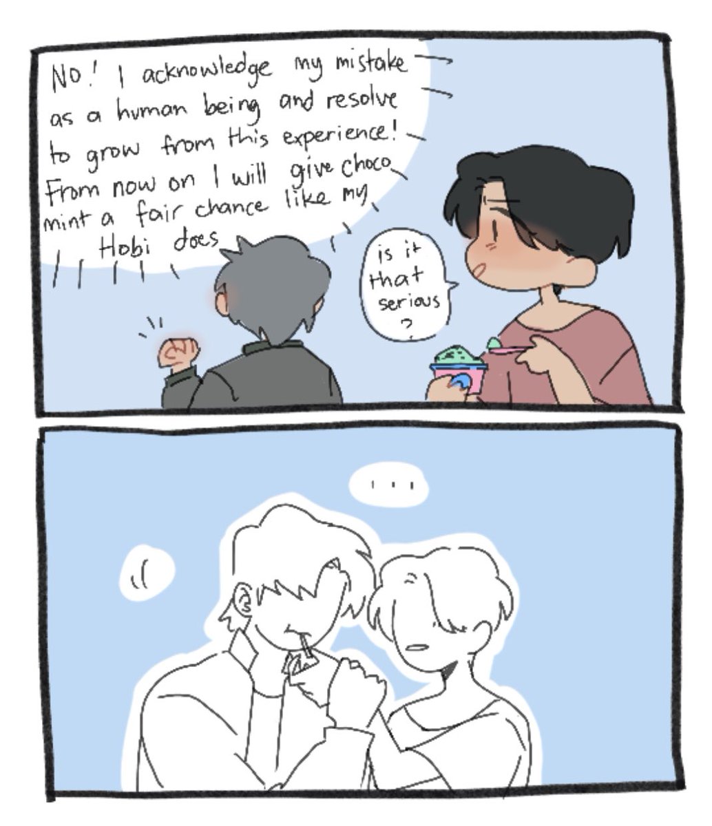 i ate too much ice cream today take this #namseok 