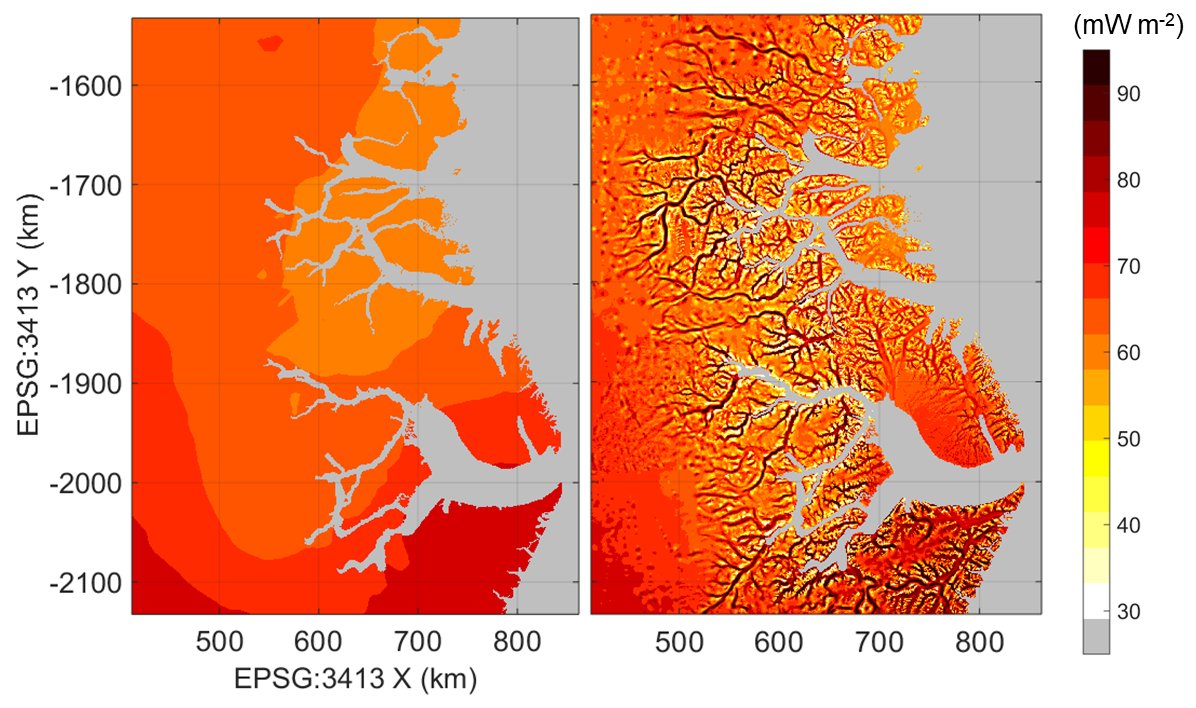 We've been scratching our heads for a while on this one, but today, we're delighted to share a more detailed view of how geothermal heat flow may look under Earth's ice sheets. 👇

blog: williamcolgan.net/blog/?p=639
article: doi.org/10.1029/2020JF…
data: doi.org/10.22008/promi…