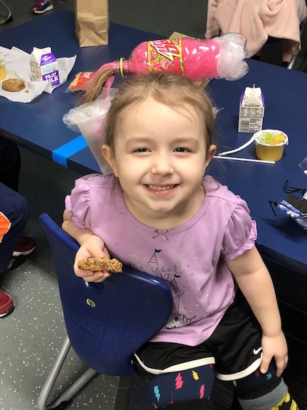 Parkview_LC's tweet photo. Check out the wild headwear on one of our PreK students for "Crazy Quarters Day" at Parkview yesterday!  There are still two days left to donate to our Pennies for Patients drive for LLS: https://t.co/ZHZECeqlEv
#rrps https://t.co/mSjLd8WWB1