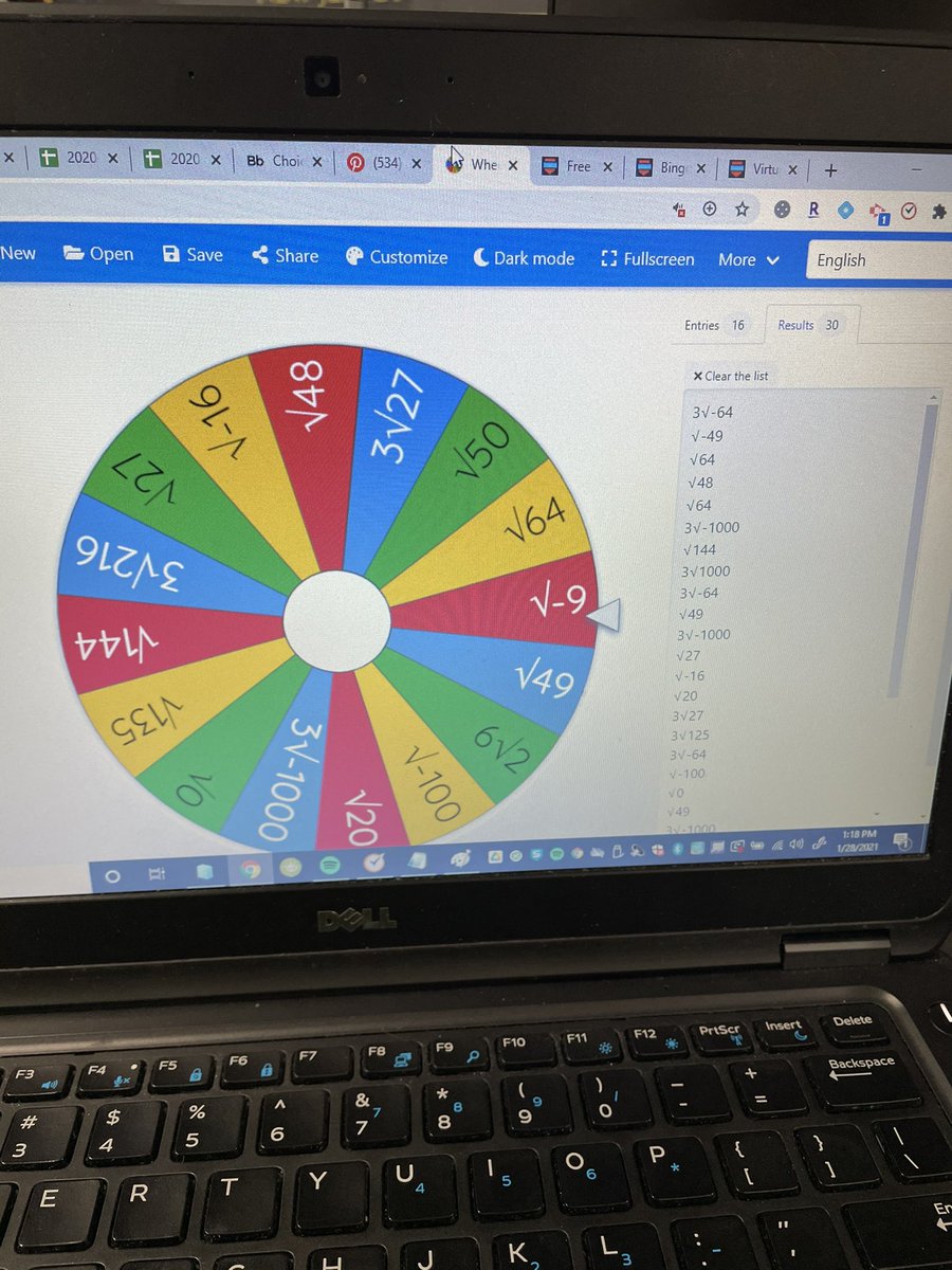 MrSabiaHHS's tweet photo. Tried to switch up the review game, even though I love Kahoot. We played virtual bingo on the last day of Q2 to go over trig concepts and our Alg 2 unit on radical functions and expressions! Pretty easy to set up and some students really seemed to enjoy it! #btfutureready https://t.co/TaFjJv4LKa
