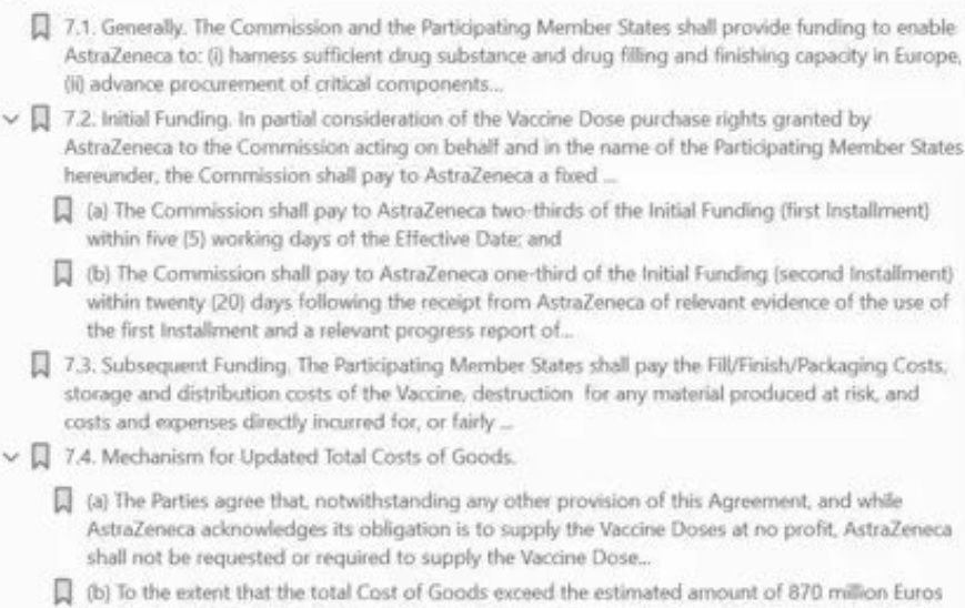 1. I'll do a longer thread at some point:But if rumour is correct, EU haven't paid the down payments, so the contract isn't enforceable at this point. Initial payments were promised to assist with set up costs, purchase of raw materials etc. for the AZ facilities in Europe.
