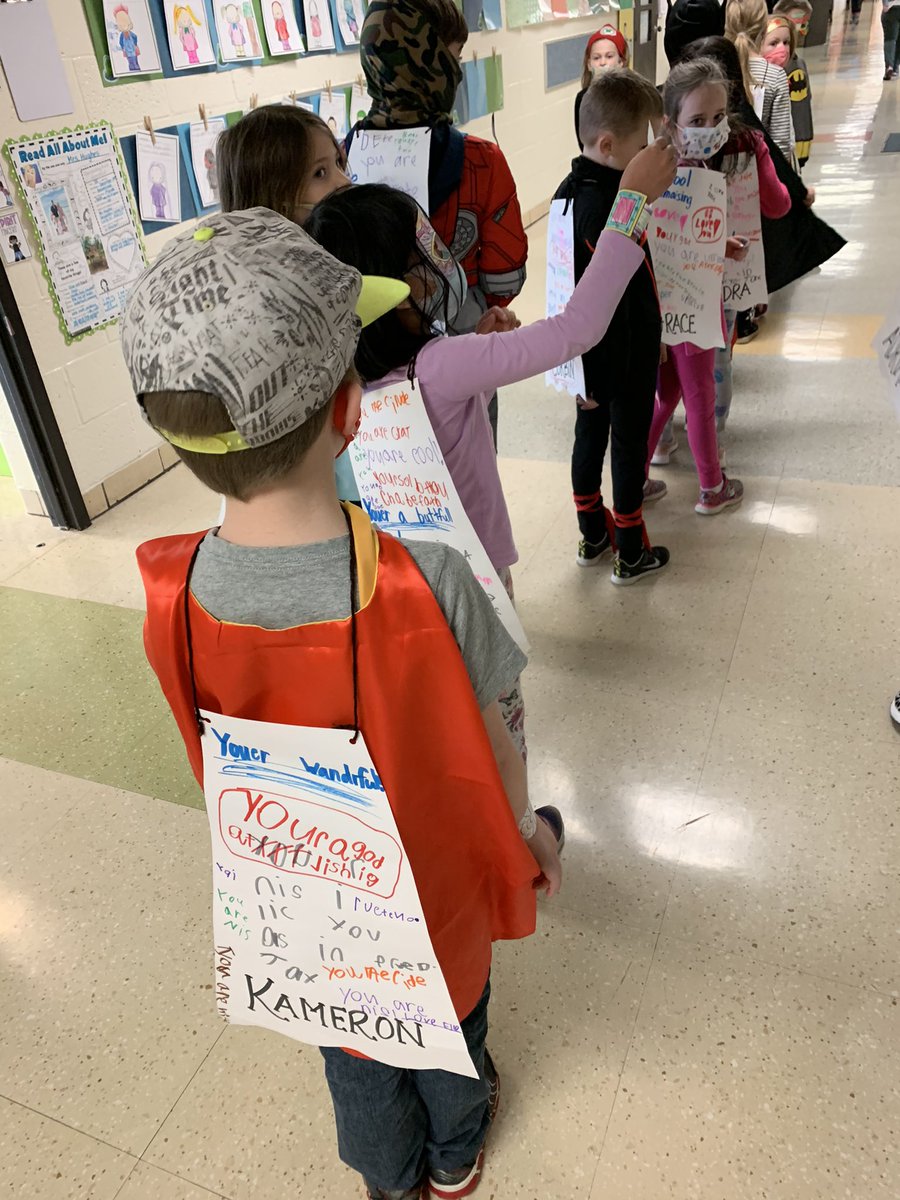 Creating superhero capes of kindness today.
