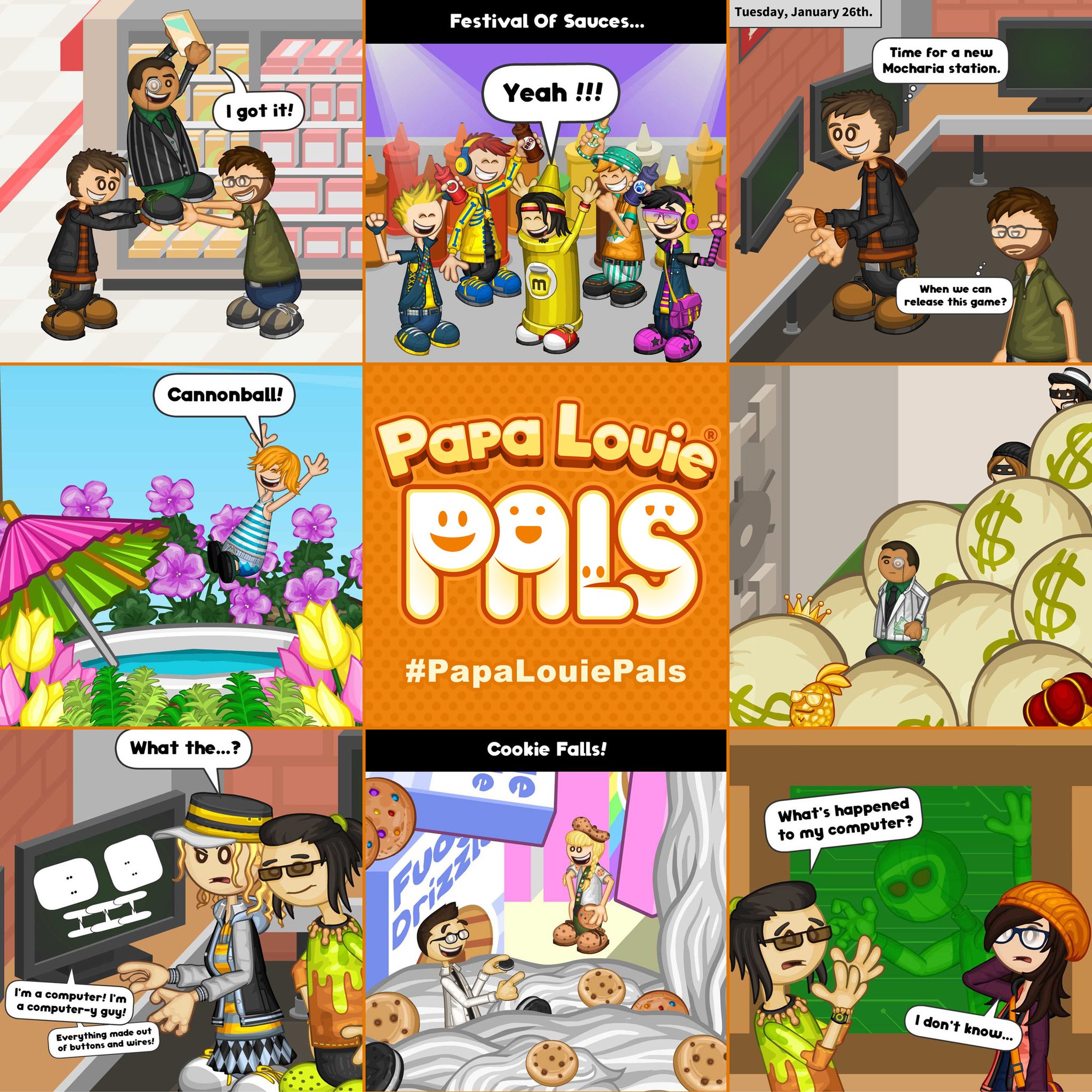 Papa Louie Pals: Scenes and a Preview! - Flipline Studios