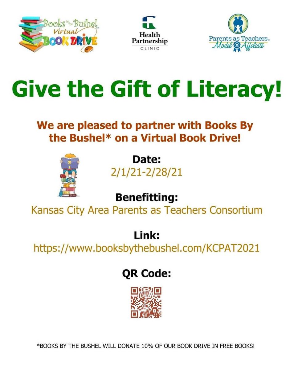 MandaDemands's tweet photo. Donate books to give back to KC Parents as Teachers! PAT was a lifesaver for my family. You are your child's 1st teacher! Will you join me in support? (Also thank you @SenatorPettey for your unwavering support of PAT!) #ksleg #kpata 
https://t.co/9i0XaVdzb5 https://t.co/l0uAi2AwTQ