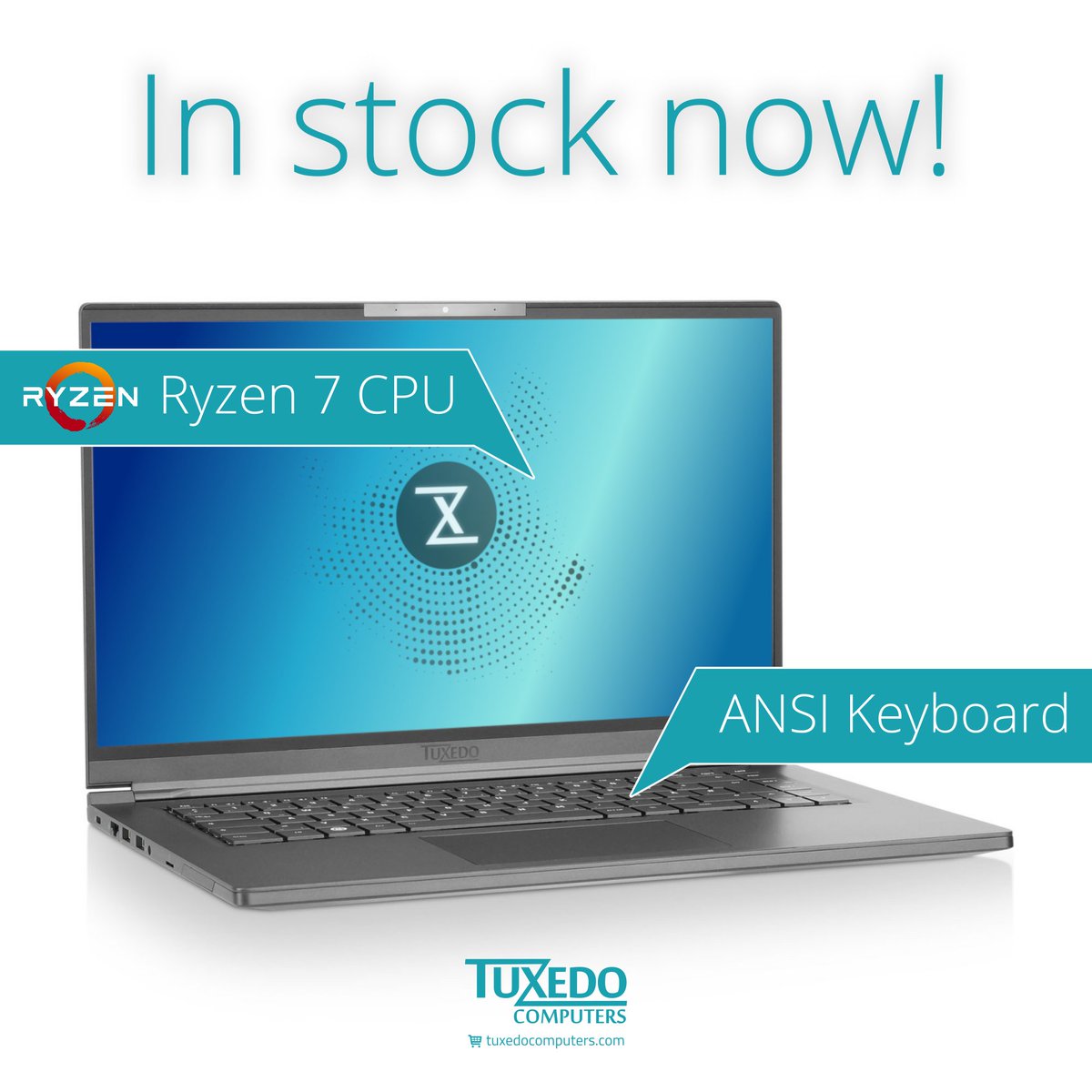 Ryzen CPU? ANSI keyboard? Here you go!
tuxedocomputers.com/pulse15

#Linux #Ubuntu #Ryzen7 #NowShipping