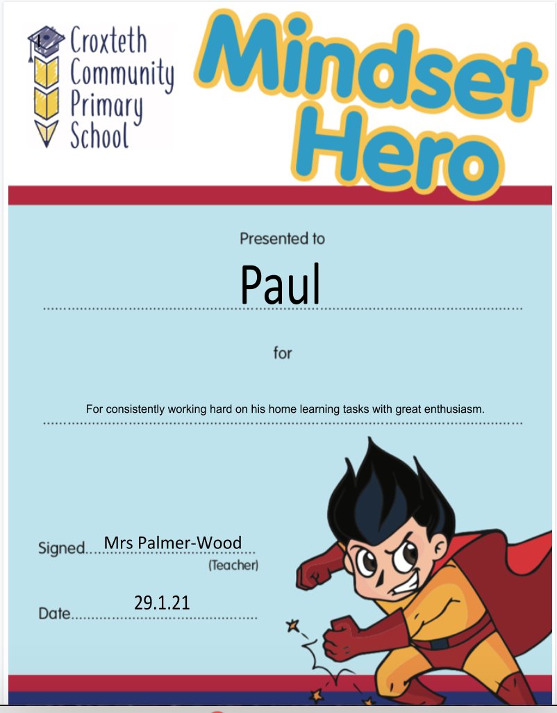 Well done to Paul our Mindset Hero this week! Keep up the good work!👏👏👏👏