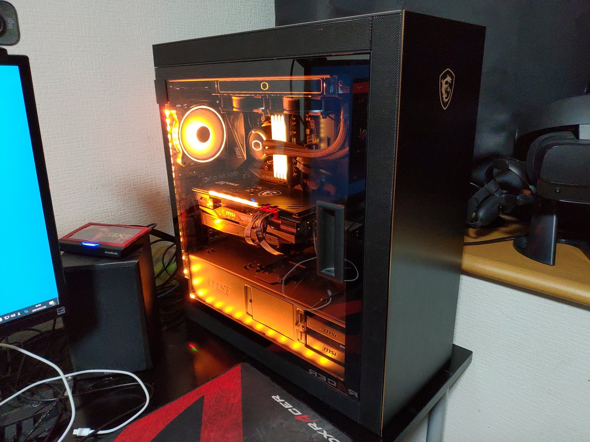 shido01's tweet photo. MSI GeForce RTX 3070 GAMEING X TRIO買ったので組み込んだ。 ケース、マザーボード、グラボMSIで揃えた。 https://t.co/G1P7XV68Ny