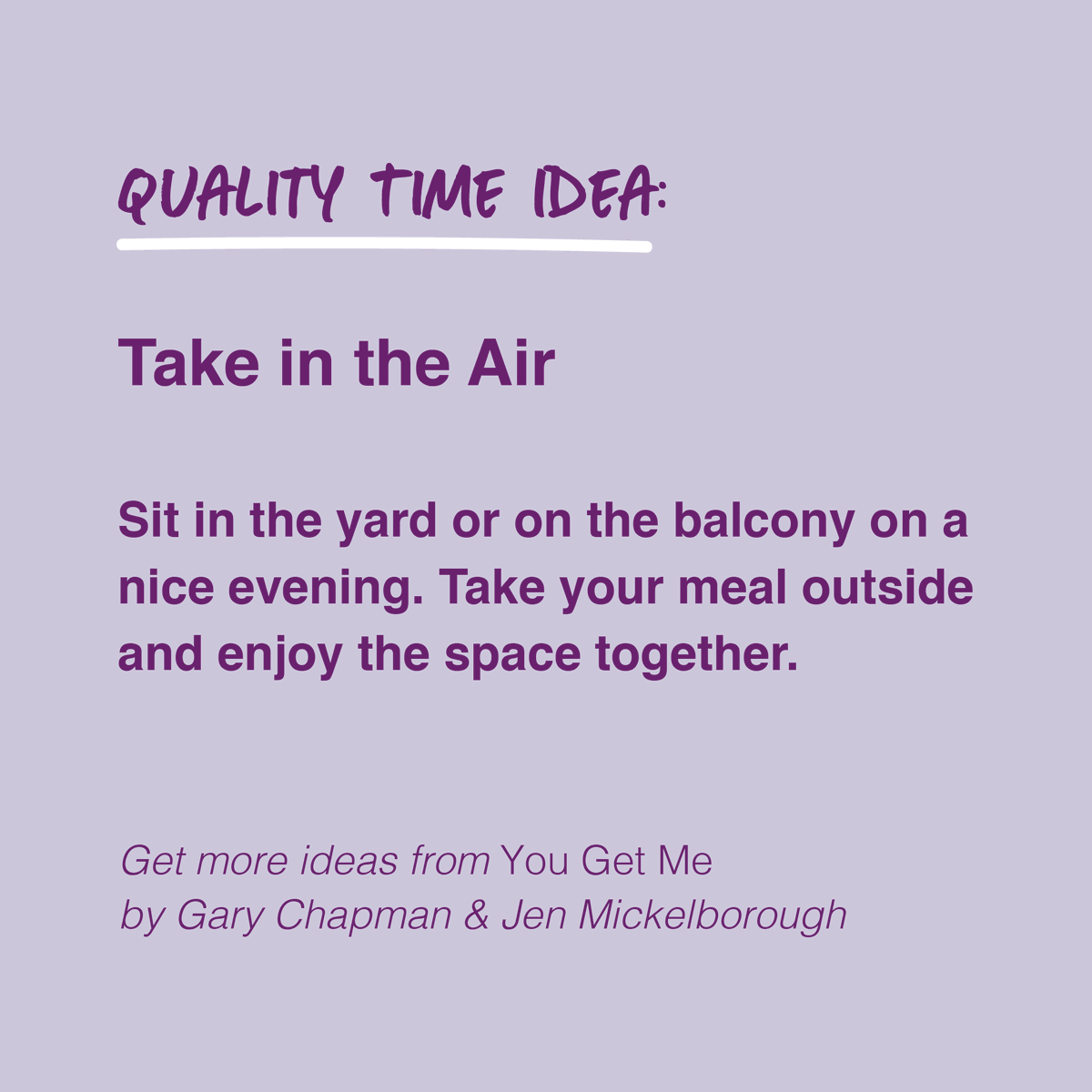 DrGaryChapman's tweet photo. Need a suggestion for speaking the love language of Quality Time? Here's an idea...
Looking for more 👉 https://t.co/for4LOZAsC https://t.co/Yp2Ci27StX