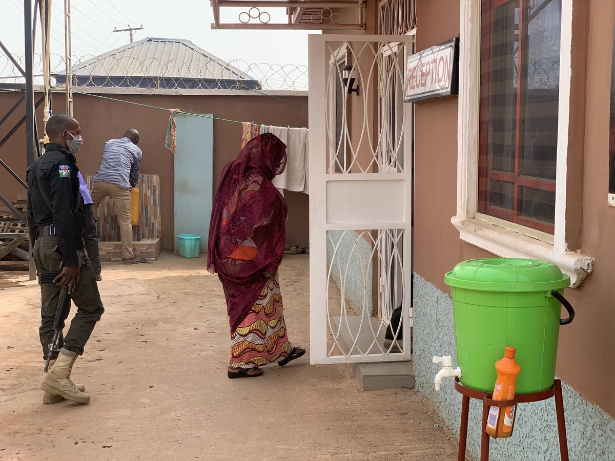 KDSG_MBIT's tweet photo. Senate Hotel Annex- Complying with protocols 

REMINDER
☑️wash/sanitize hands regularly
☑️avoid large gatherings 
☑️ practice social distancing
#forwardtogether #takeresponsibility #stopthespreadofcovid19inKaduna #MaskupKaduna #staysafesavelives https://t.co/OpZQ0YC6Nv