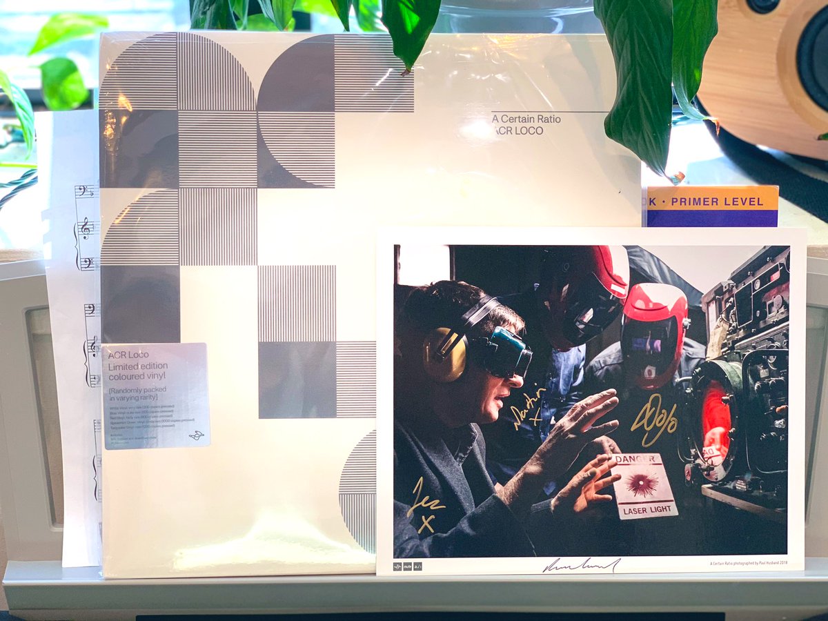 wireframejames's tweet photo. When I bought the new album by @acrmcr (it’s one of the best things to come out in 2020) I didn’t realize they’d include a signed photo, so that was a nice surprise. Thanks, team! #ACR #ACRLoco #ACertainRatio https://t.co/a24MvWA4aV