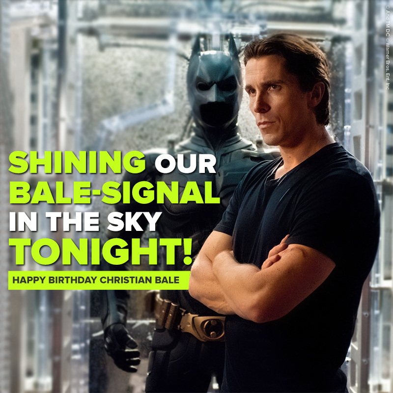 He\s the caped crusader who changed the game!

Happy Birthday Christian Bale! 