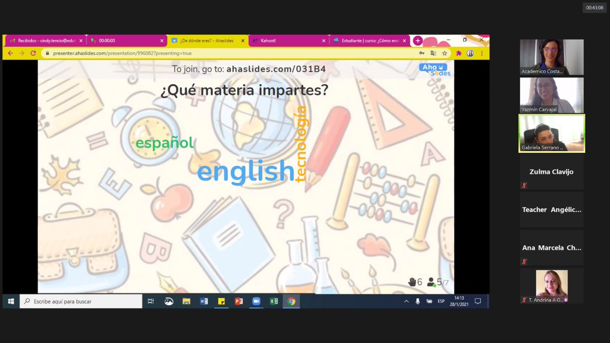 edutechca's tweet photo. Ayer se impartió el taller de ¿CÓMO EVALUAR EL APRENDIZAJE A DISTANCIA EN LÍNEA DE MANERAINTERACTIVA?
Les compartimos algunos de los momentos del taller, esperamos poder seguir impartiendo estos talleres y ayudarlos con el uso de las herramientas!  💪
#EduTechCA #edutech_events https://t.co/WOKx1ARNL9