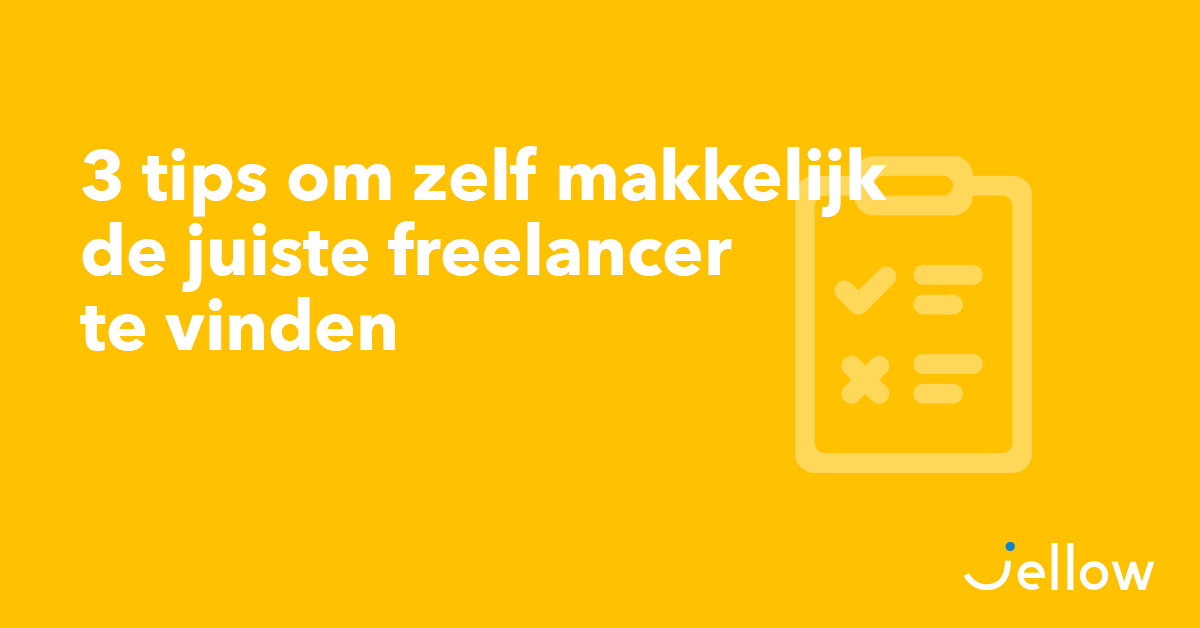 hellojellow's tweet photo. Het vinden van de juiste freelancer voor jouw opdracht is natuurlijk belangrijk. Maar hoe doe je dit? Wij geven 3 tips >> https://t.co/DCa1fwD8DC https://t.co/wan44u2ZPF