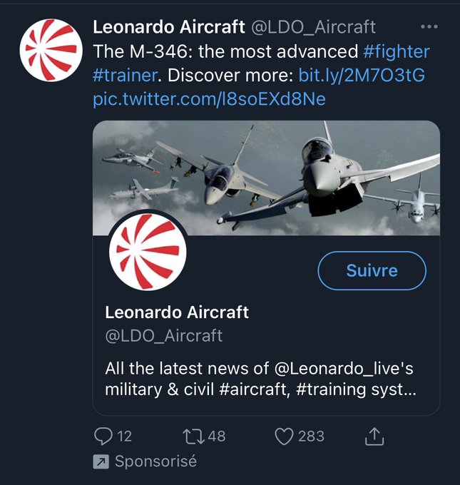 Twitter just served me an ad for a fighter plane, I'm not sure what to think https://t.co/TVEZniqmqt<a href="/tag/dex"class="tags"><span>#dex</span></a>