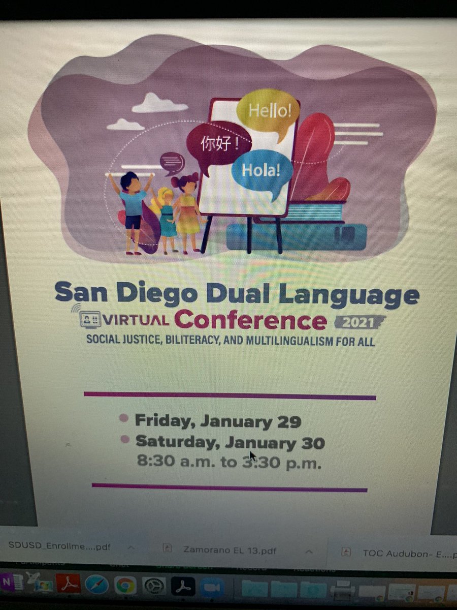 sulloa's tweet photo. Super excited for this! #realtalk #sandiegolanguageconference #dualLanguageconference #DrJoseMedina https://t.co/9Kue5Tj2gv