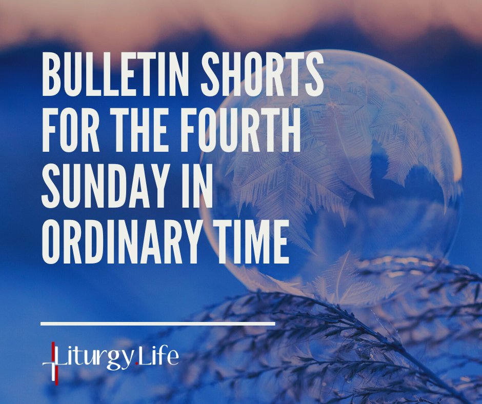 LiturgyLife's tweet photo. Jesus begins his ministry with us this liturgical year doing two things.  He is teaching with authority, and his teaching spills into action for the benefit of another.

You can find a short bulletin entry for the 4th Sunday in Ordinary Time at https://t.co/K4P0uFLooJ. https://t.co/2TNGapjgzE