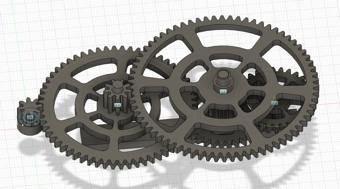 3dプリンタでシンプルな歯車時計を作ってみた Stlデータ公開 ぶらり Web走り書き