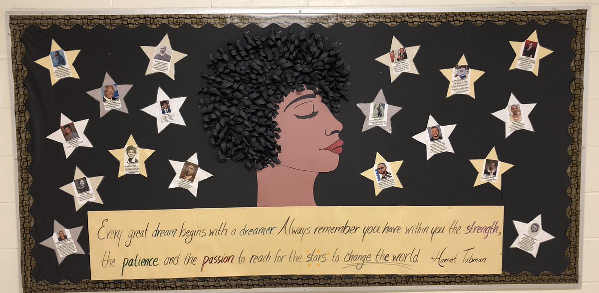 mrs_patts's tweet photo. Black History Month bulletin board @RLJH_HRSB celebrating famous Black Canadians! @HRCE_NS https://t.co/ecygl4nPoX