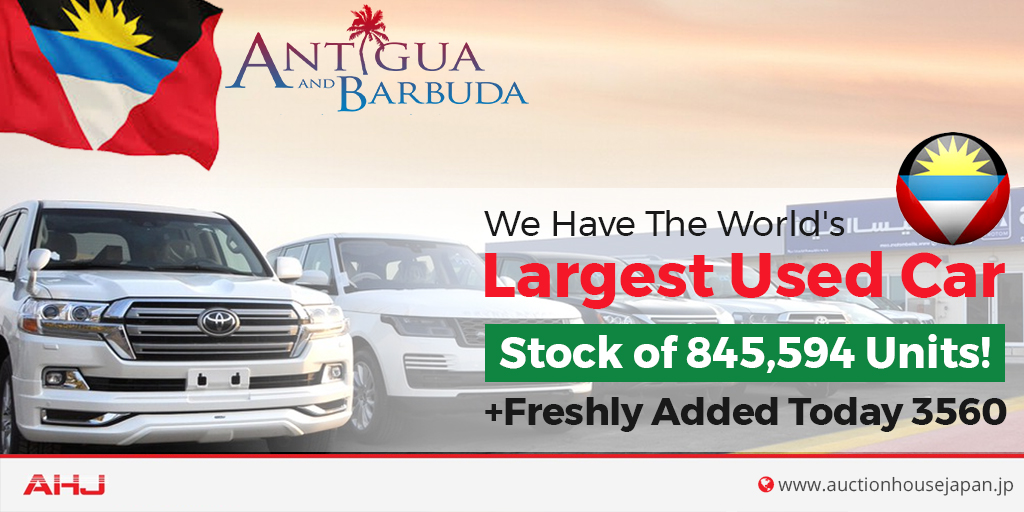 AuctionHouseJP's tweet photo. 3560 New Cars Added for our customers in Antigua and Barbuda. Log on to https://t.co/9RupMDv2VI and buy your favorite car now!
#Auctionhousejapan #JapaneseUsedCars #usedautomotive https://t.co/xpDAQyCVSg