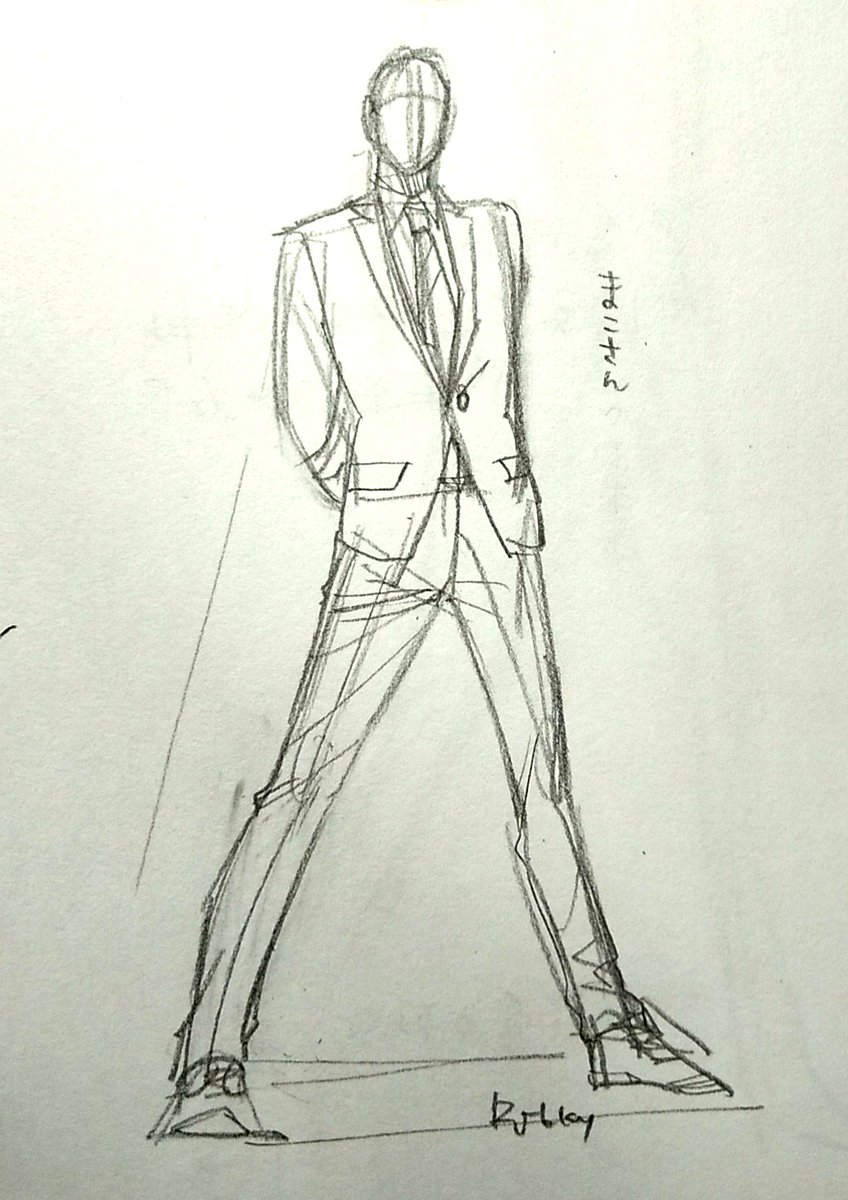 足の角度が描けなかった? 