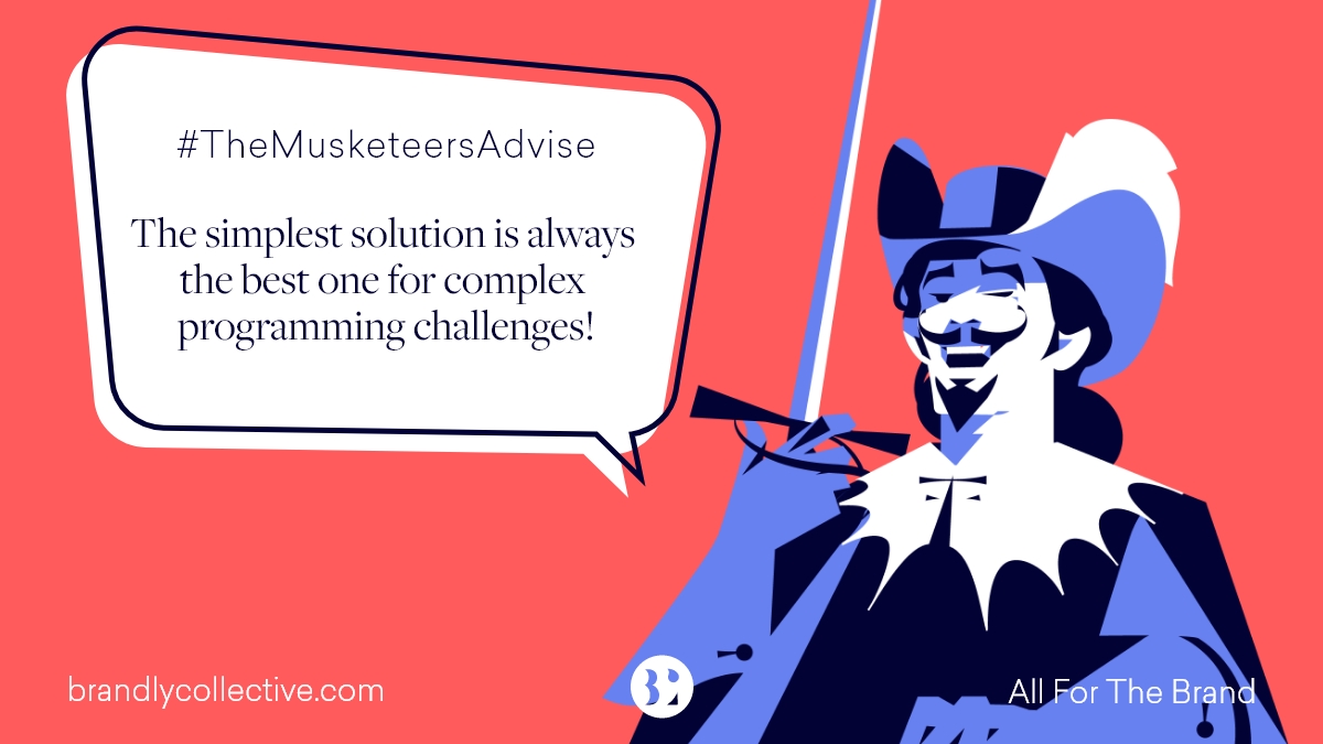 BrandlyDigital's tweet image. Complex programming situations can occur. Clear your mind and apply the simplest solution, as it is always the best one! 👨💻👩💻🧑💻#DEVCommunit #CodeNewbies #100daysofcodechallenge