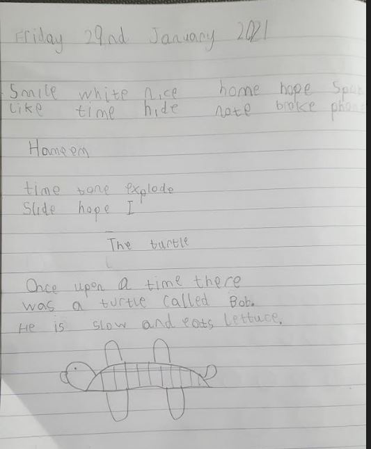 MrsShawMorgan1's tweet photo. Thank you to, Hameem, Umme Salema, Shayan, and Yahya who have sent their learning in EVERY DAY this week!๐
Thank you also to Hafsa for todays learning and her wonderful story about a giraffes neck. Check it out below.๐ฆ
#homelearningbps
@Y1Bps https://t.co/rgqHtpCVNi