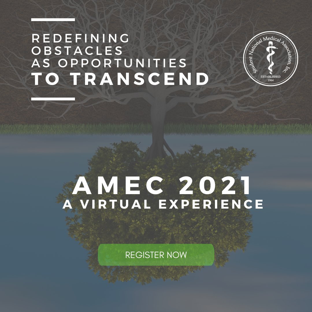SNMA's tweet photo. Our Annual Medical Education Conference is just around the corner- early bird registration ends on January 31st! Make sure to register at a discounted price
•
Register here: https://t.co/cK3pnMT2qR
•
#SNMA #AMEC2021 #LeadWithSNMA #SNMAExcellence https://t.co/v0ldEKiN2T