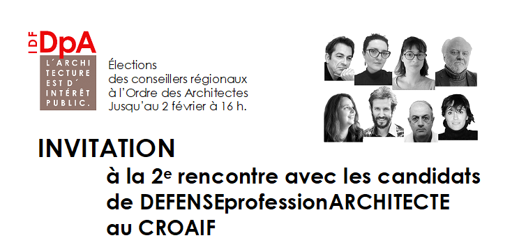 ArchiDpA's tweet photo. Hey #teamarchi, les candidats DpA au #CROAIF vous attendent pour échanger dans cette visio ce soir à 18H00 : https://t.co/k9eJmNYzFR  /  ID de réunion : 926 6464 2446  /  Code secret : 531536 https://t.co/45fpYmdjpq