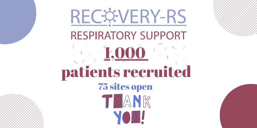 RECOVERY-RS (@recovery_rs) on Twitter photo The 1⃣0⃣0⃣0⃣th patient has been recruited to RECOVERY-RS. This is a phenomenal milestone & we deeply thank all involved who have worked incredibly hard this last year. Thank you to patients & families too for your generous participation. @CRN_WMid <a href="/EPPiC_Warwick/">EPPiC Warwick</a> <a href="/WarwickCTU/">Warwick CTU</a> The 1⃣0⃣0⃣0⃣th patient has been recruited to RECOVERY-RS. This is a phenomenal milestone & we deeply thank all involved who have worked incredibly hard this last year. Thank you to patients & families too for your generous participation. @CRN_WMid <a href="/EPPiC_Warwick/">EPPiC Warwick</a> <a href="/WarwickCTU/">Warwick CTU</a>