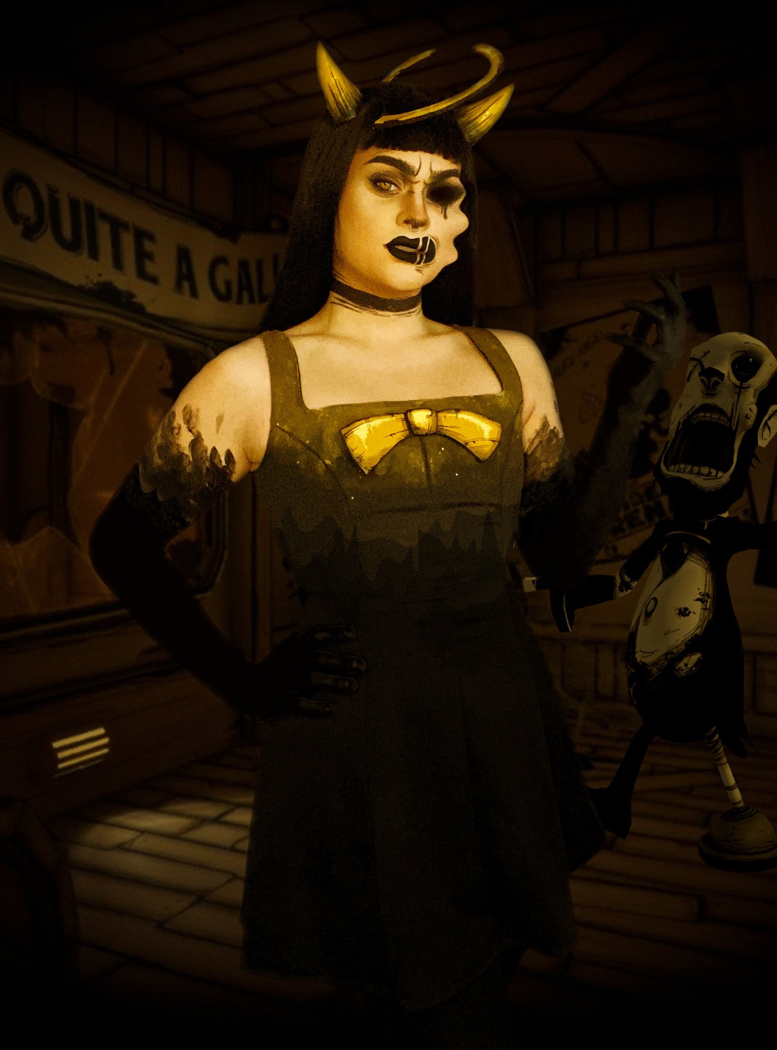 theMeatly on X: "RT @penelopehfx: Now let's see if you're worthy to walk  with angels... 🖋 @Bendy Twisted Alice Angel cosplay! Made, styled,  photographed, a…" / X