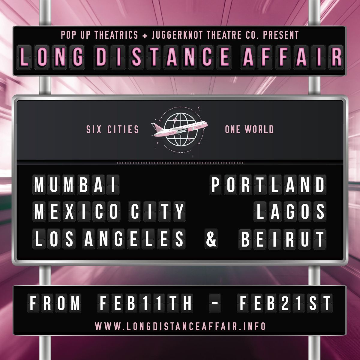 PopUPTheatrics's tweet photo. Fly with us - Long Distance Affair is back! - https://t.co/LeyhnrpnTs https://t.co/d9biERj84z