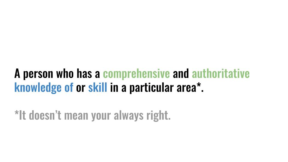 *It doesn't mean your always right.