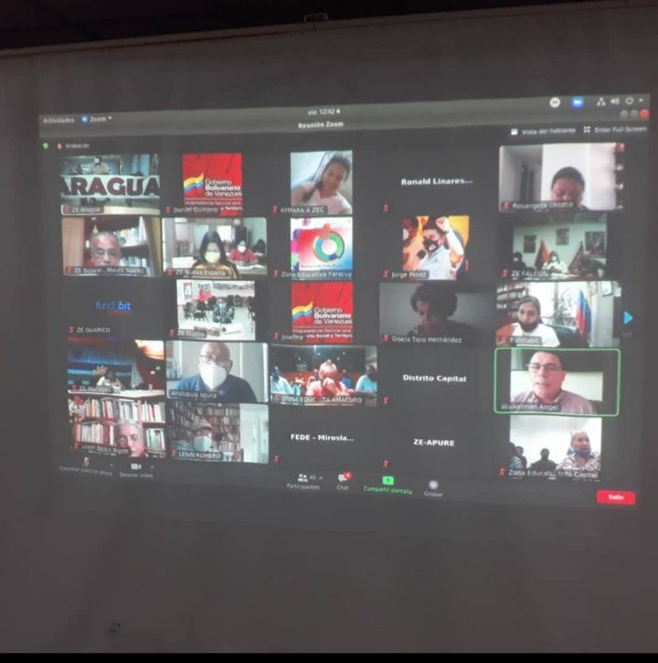leoalvacabrera's tweet photo. Nos encontramos desde la @ZE_Aragua en Videoconferencia con el Min. @psuvaristobulo bajando orientaciones para este Febrero Rebelde en el marco del Día de la Juventud. #AlianzaDeLosPueblos @NicolasMaduro @psuvaristobulo @MPPEDUCACION @RosangelaOrozco @RMarcoTorres @ZE_Aragua https://t.co/SJ5RS3c9Yr