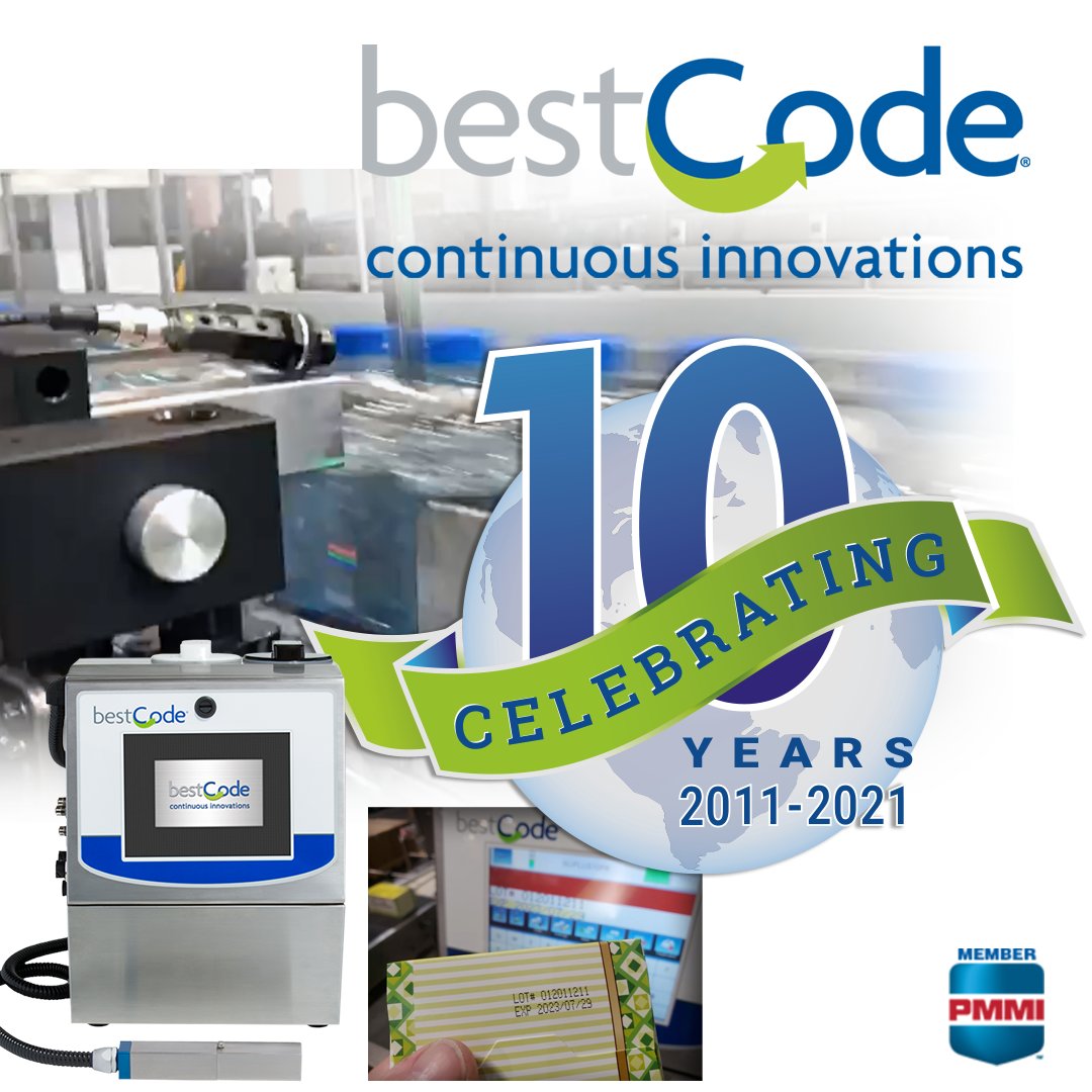 bestcodecoding's tweet photo. Celebrating 10 years! 🎉 Thank you to everyone who has made this possible and for joining us on the journey. BestCode — Continuous Innovations #MarkingSolutions #BestCode10Years #CodingAndMarking #CIJ #Innovations #BestCodeSelfSupport #Packaging https://t.co/a86nOTLdIh