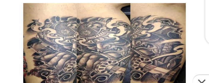 9) WARRIOR KING INK PICTURE: because africans value their kings who lead warriors to battles,these styles are held in high esteem and are proudly worn by many as depict the bravery and exemplary life of kings.