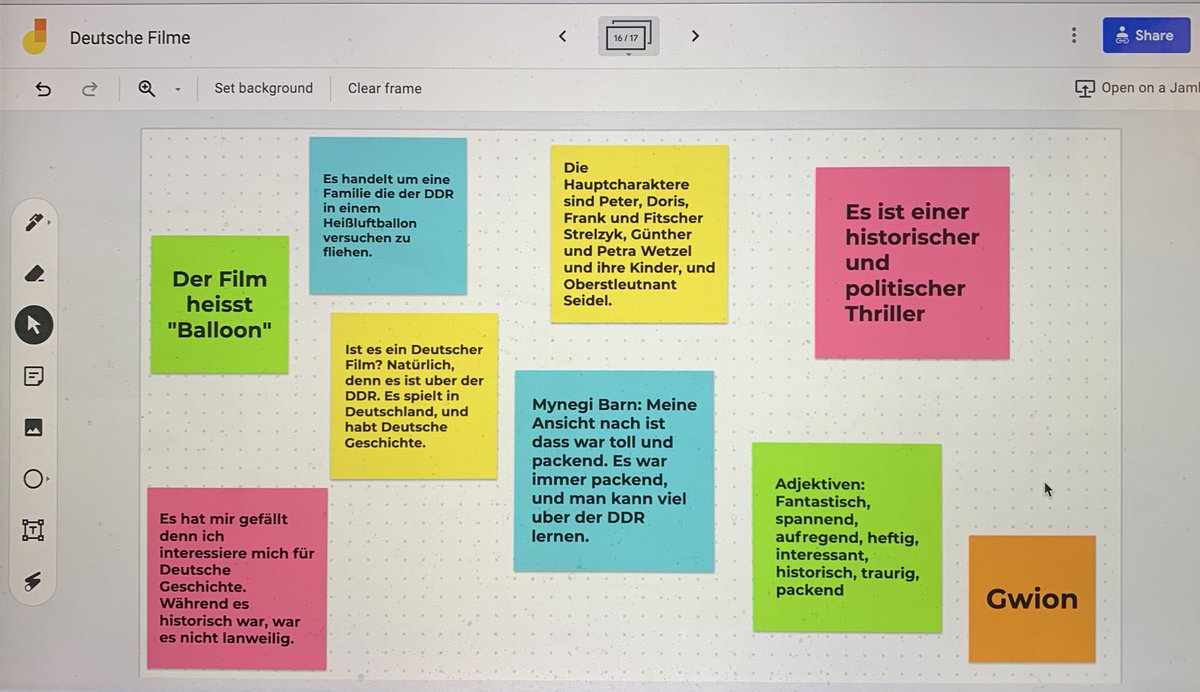 Mehr Schularbeiten zu Deutsche Filme heute! 🏴󠁧󠁢󠁷󠁬󠁳󠁿🇩🇪