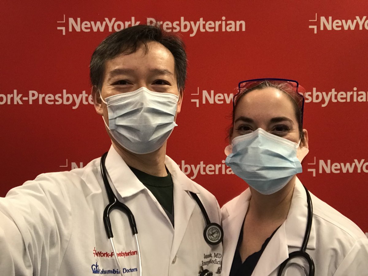‘Date’ time with my awesome husband ⁦<a href="/Jasonchu88/">Jason Chu</a>⁩ providing medical assistance at the Armory ⁦<a href="/nyphospital/">NewYork-Presbyterian</a>⁩ #COVID19 vaccination site. ⁦<a href="/NYEmergency/">NYP Columbia/Cornell Emergency Medicine Residency</a>⁩ ⁦<a href="/WCMEmergency/">WCM Emergency Medicine</a>⁩ ⁦<a href="/ColumbiaEM/">Columbia Emergency Medicine</a>⁩ #ThisIsOurShot