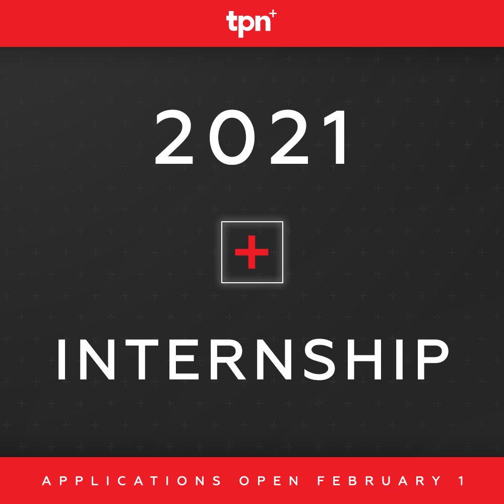 TPN is excited to announce the kickoff of our Summer 2021 Internship Program! Internship Applications go live on our website on February 1st. Check back on Monday to learn more and apply!