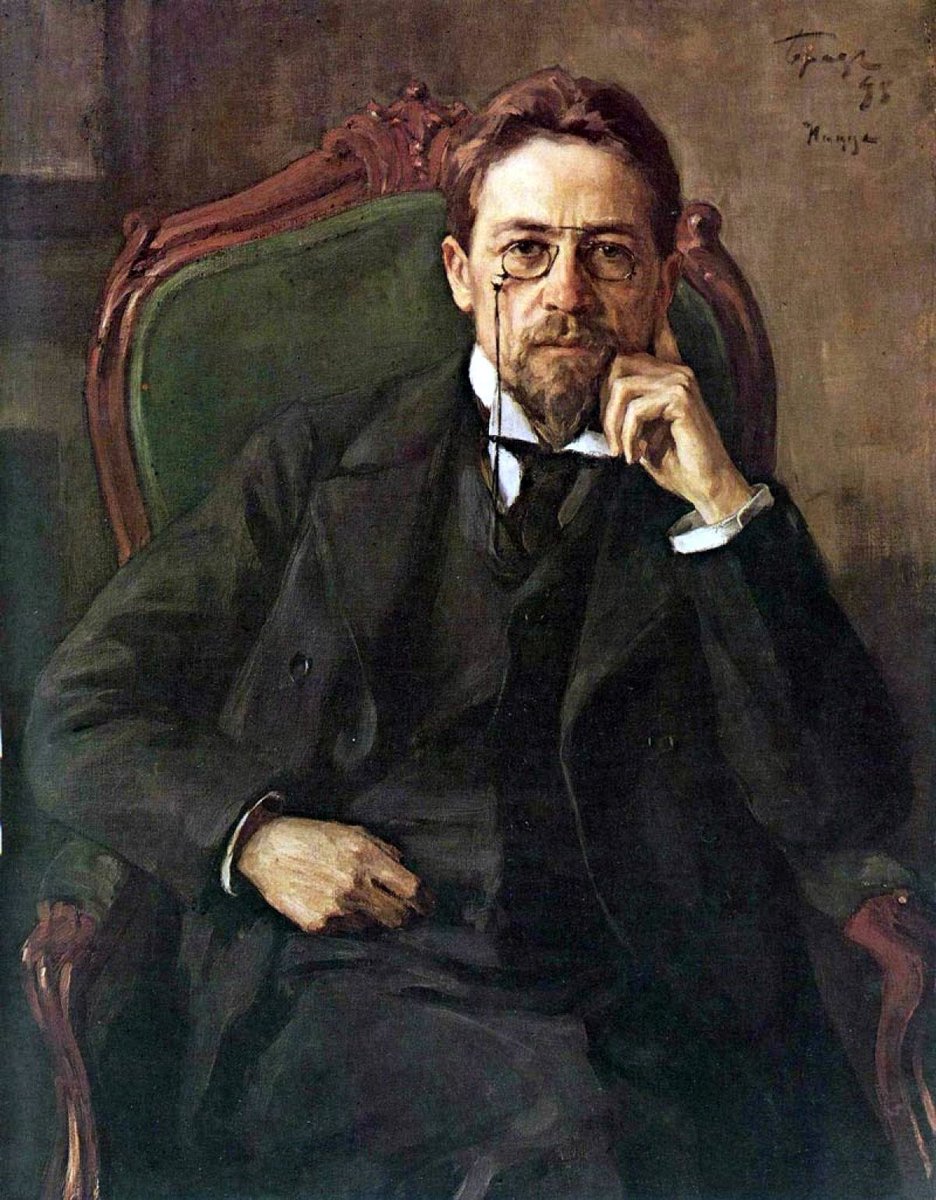 "Only during hard times do people come to understand how difficult it is to be master of their feelings and thoughts."         ~ Anton Chekhov   #Botd 1860Osip Braz: Portrait of Anton Chekhov