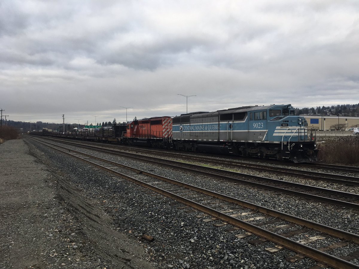 AlexTheBCOLBoy's tweet photo. Went back to Fraser Mills and got better images of CMQ 9023 #canadianpacific https://t.co/knhkVj4QrG