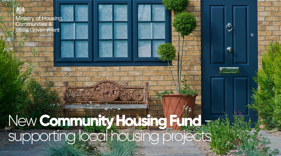 Today we’re opening a new Community Housing Fund to support community-based organisations to deliver local housebuilding projects for the £11.5 billion Affordable Homes Programme, backed by £4 million of support for local plans. gov.uk/government/new…