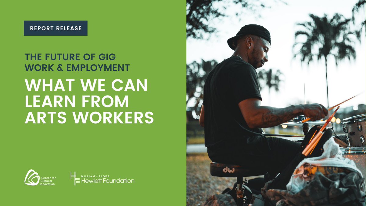 Today <a href="/CCI_ARTS/">CCI Arts</a> and <a href="/Hewlett_Found/">Hewlett Foundation</a> released a report on the need to reimagine employment policies for the future of artists &amp; gig workers. We have an opportunity to create a future where all Californians have access to basic benefits &amp; protections. bit.ly/artsworkers